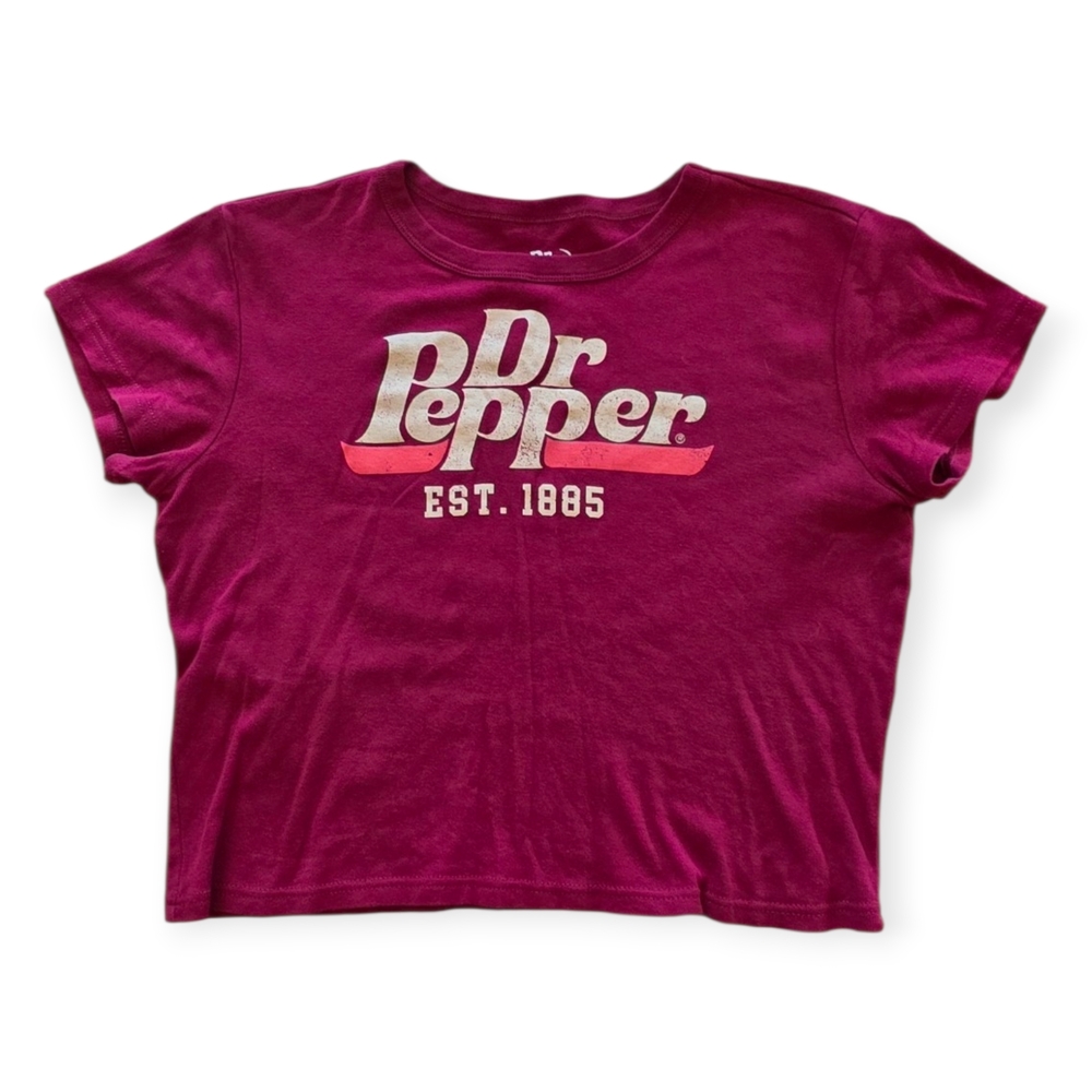 Women's Large Maroon Dr Pepper Logo T-Shirt